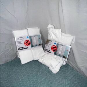 Room Essentials White Curtain Pair